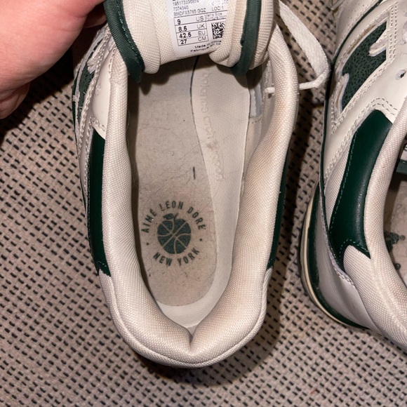 New Balance x Aimé Leon Dore 550 "Green" sneakers Men’s Size: 9 - Picture 7 of 8
